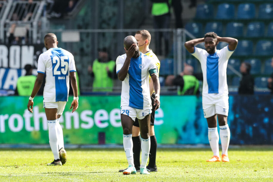 Amara Condé hat mit dem 1. FC Magdeburg eine 2:0-Führung gegen den HSV verspielt.